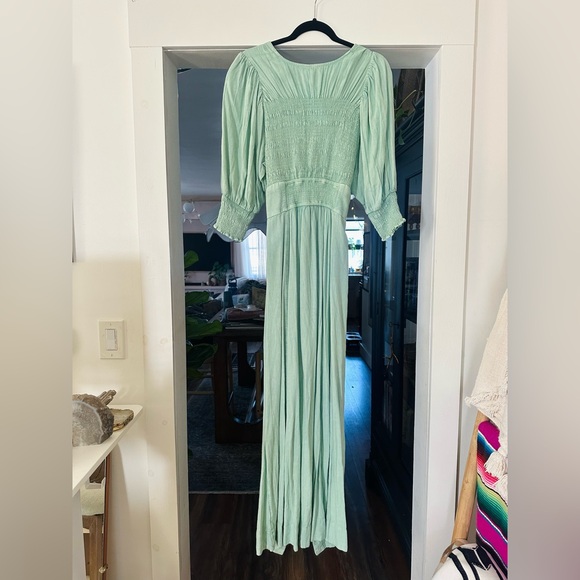 Free People String Of Hearts Maxi Dress | Seafoam Green - Picture 6 of 7